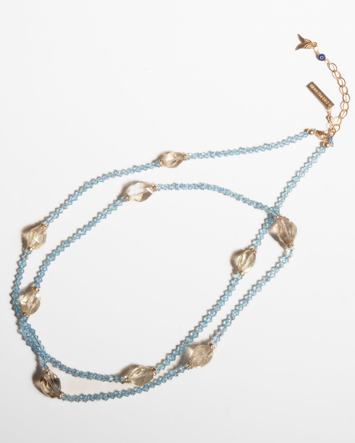 EMPERATRIZ NECKLACE AQUA CRYSTAL