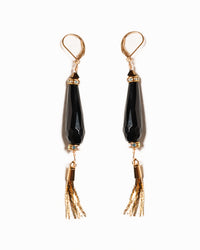 ALONDRA EARRINGS GOLD BLACK